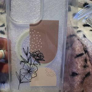 Floral Clear Phone Case